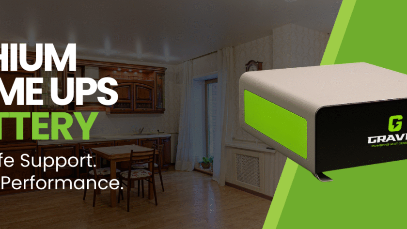 Lithium Home UPS Battery - Gravity Battery